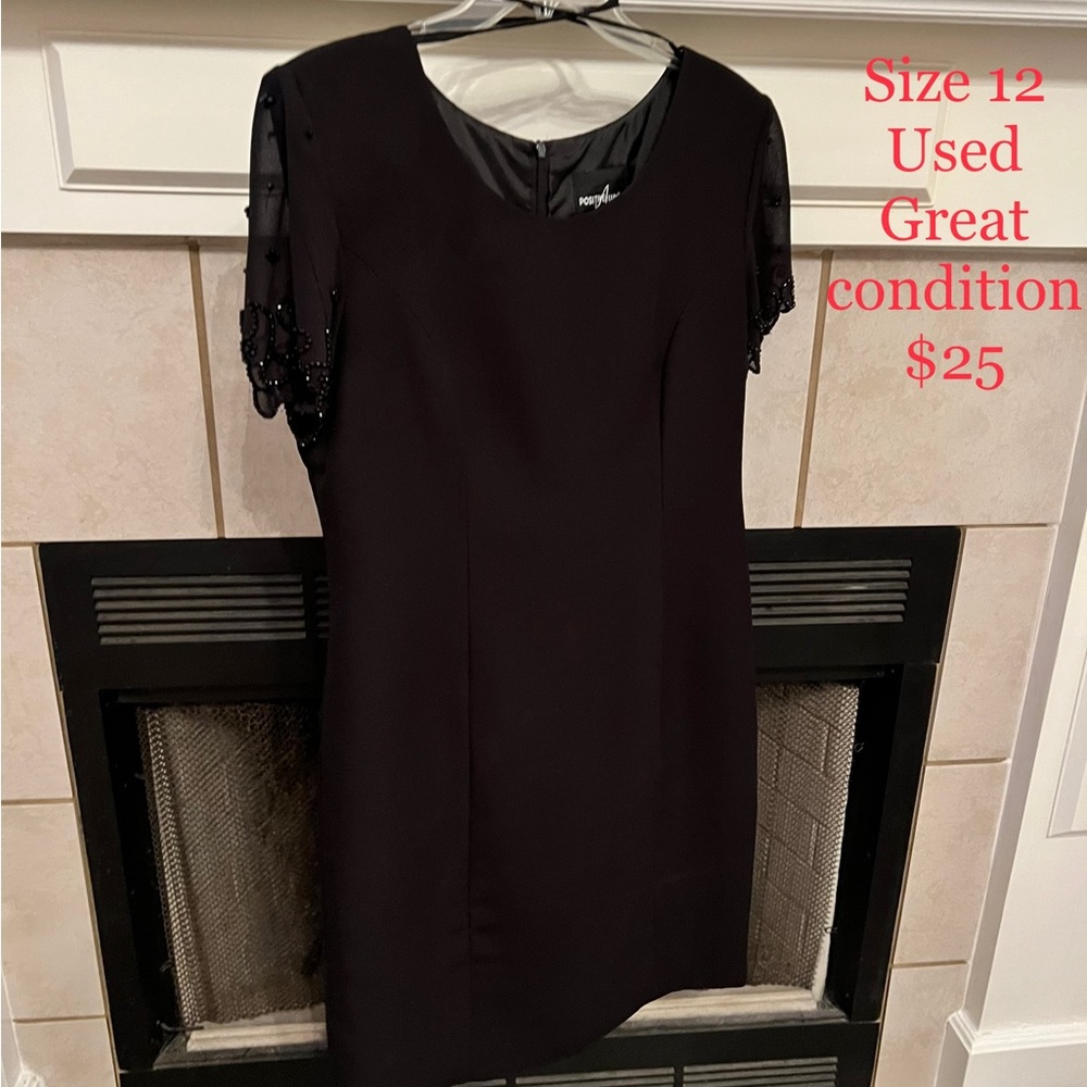 Positive Attitude Black Dress sz 12